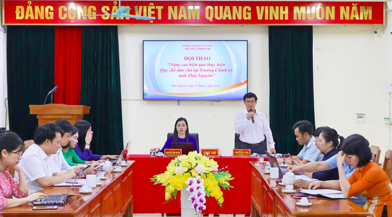 CĐVC tỉnh Thái Nguyên tổ chức hội thảo “Nâng cao hiệu quả thực hiện Quy chế dân chủ”