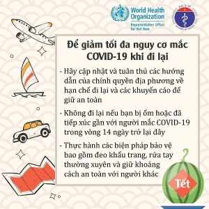 Khuyến cáo của Bộ Y tế và Văn phòng Tổ chức Y tế Thế giới tại Việt Nam để đón Tết Tân Sửu 2021 an toàn trong đại dịch Covid-19
