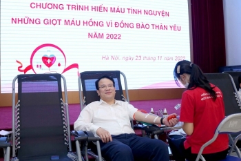 CĐ Bộ KH&ĐT tổ chức hiến máu tình nguyện những giọt máu hồng vì đồng bào thân yêu năm 2022