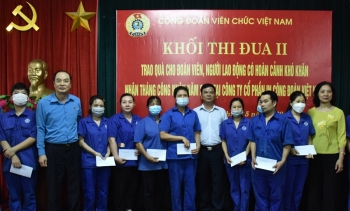 Công đoàn Viên chức Việt Nam và Khối thi đua II trao 90 suất quà cho đoàn viên và người lao động có...