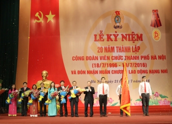 Công đoàn Viên chức thành phố Hà Nội tổ chức Lễ kỷ niệm 20 năm thành lập