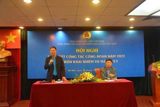CĐ Viện Hàn lâm KHXH Việt Nam tổ chức Hội nghị tổng kết công tác năm 2022 và phương hướng, nhiệm vụ năm 2023