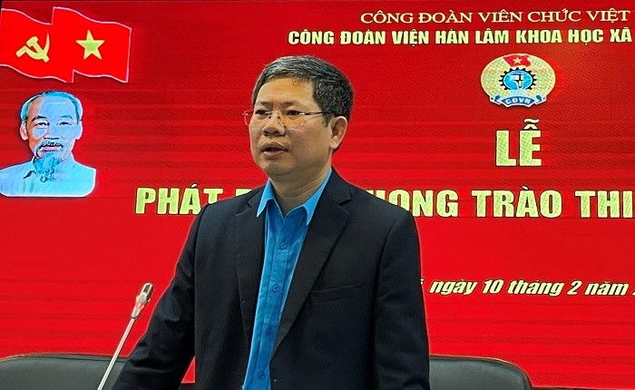 Công đoàn Viện Hàn lâm Khoa học xã hội Việt Nam tổ chức Lễ phát động phong trào thi đua năm 2023