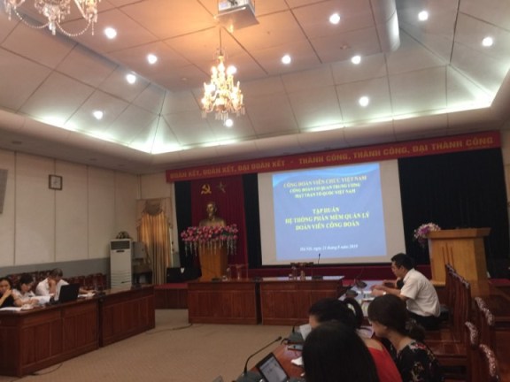 Công đoàn Cơ quan Trung ương Mặt trận Tổ quốc Việt Nam tổ chức tập huấn, triển khai phần mềm quản lý đoàn viên