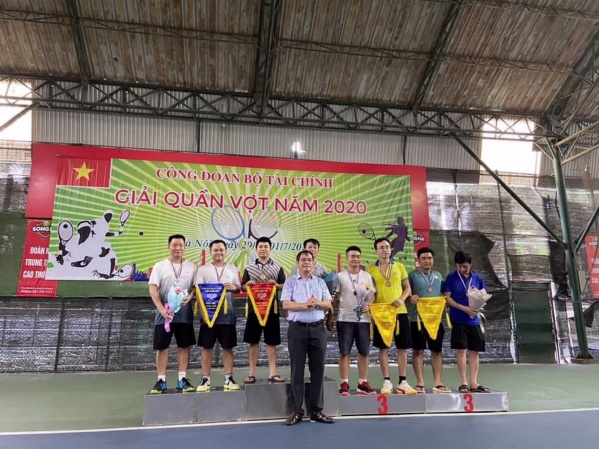Công đoàn Bộ Tài chính - Tổ chức thành công Giải quần vợt năm 2020