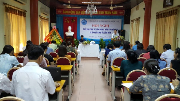 Công đoàn BHXH Việt Nam tổ chức Hội nghị triển khai nhiệm vụ công tác 6 tháng cuối năm 2018 và tập huấn công tác công đoàn