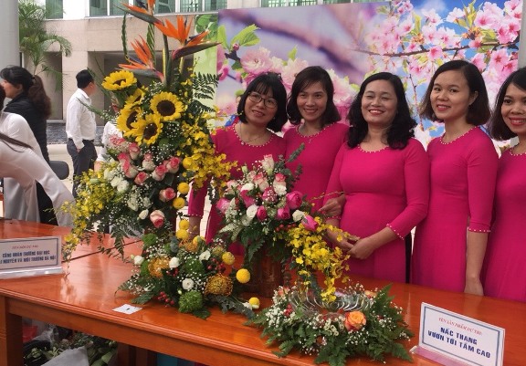 Công đoàn Bộ Tài nguyên và môi trường tổ chức Hội thi cắm hoa