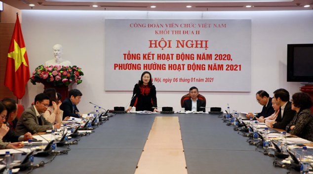 Khối thi đua II, Công đoàn Viên chức Việt Nam tổng kết hoạt động năm 2020