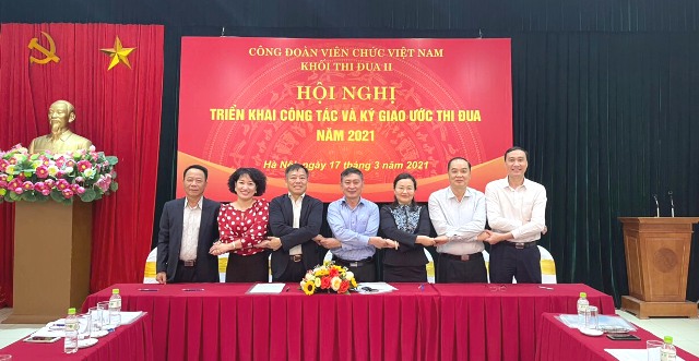 Khối thi đua II, Công đoàn Viên chức Việt Nam ký kết Giao ước thi đua năm 2021