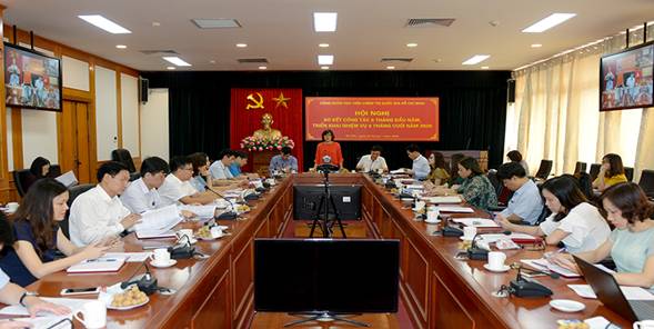 Công đoàn Học viện chính trị Quốc gia Hồ Chí Minh - Tổ chức Hội nghị trực tuyến sơ kết công tác công đoàn 6 tháng đầu năm 2020