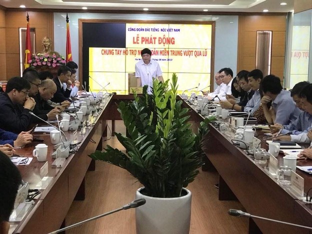 Công đoàn Đài Tiếng nói Việt Nam phát động chung tay ủng hộ đồng bào lũ lụt miền Trung