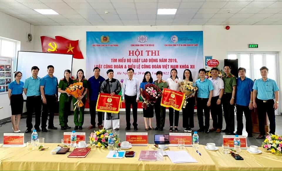 Công đoàn Công ty In Tiến Bộ tổ chức Hội thi “Tìm hiểu Bộ Luật lao động, Luật Công đoàn, Điều lệ Công đoàn Việt Nam” lần thứ nhất năm 2022