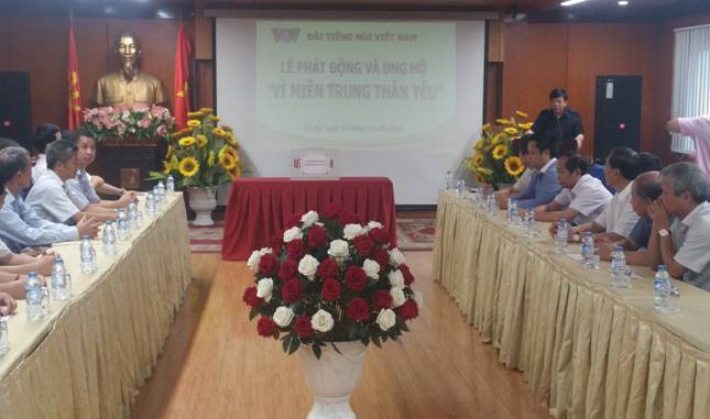 CĐ Đài Tiếng nói Việt Nam tổ chức ủng hộ đồng bào miền Trung
