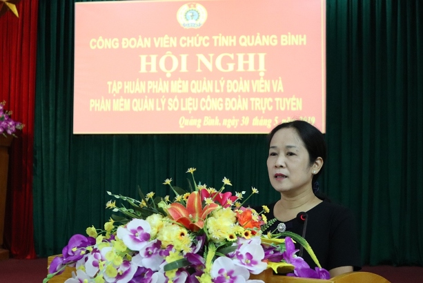 CĐVC tỉnh Quảng Bình: Tập huấn, hướng dẫn sử dụng phần mềm quản lý đoàn viên công đoàn