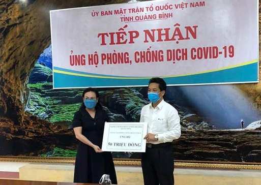 Công đoàn Viên chức tỉnh Quảng Bình: Hỗ trợ trên 243 triệu đồng cho tuyến đầu phòng chống dịch bệnh Covid-19