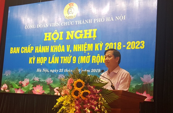 Công đoàn Viên chức thành phố Hà Nội: Tổ chức Hội nghị Ban Chấp hành lần thứ IX, nhiệm kỳ 2018 - 2023