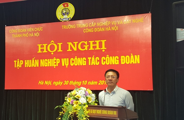 Công đoàn Viên chức thành phố Hà Nội: Phối hợp tổ chức Hội nghị tập huấn nghiệp vụ công tác Công đoàn