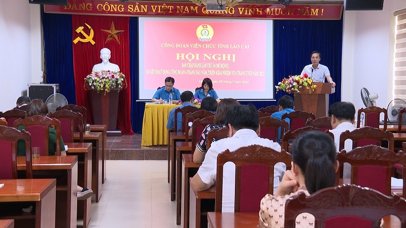 Công đoàn Viên chức tỉnh Lào Cai tổ chức Hội nghị Ban chấp hành lần thứ 14 (mở rộng), nhiệm kỳ 2017- 2022