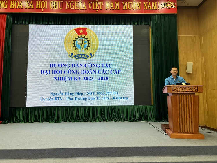 Công đoàn Viên chức tỉnh Bắc Giang tổ chức tập huấn công tác đại hội công đoàn