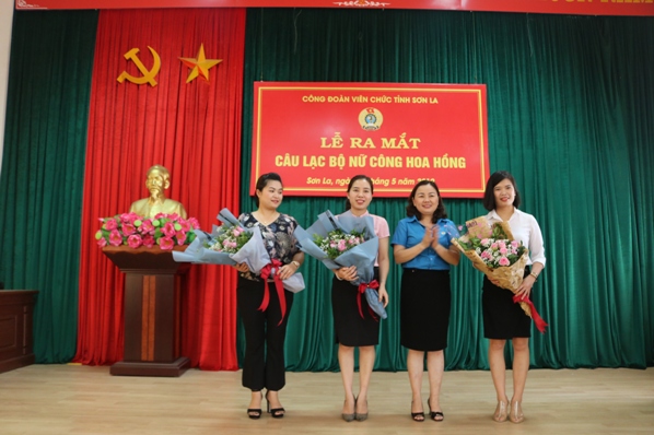 Công đoàn Viên chức tỉnh Sơn La Tổ chức ra mắt Câu lạc bộ nữ công Hoa Hồng