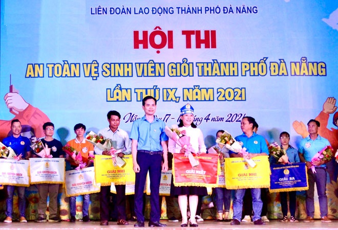 Công đoàn Viên chức thành phố Đà Nẵng đoạt giải Nhất hội thi An toàn vệ sinh viên giỏi năm 2021