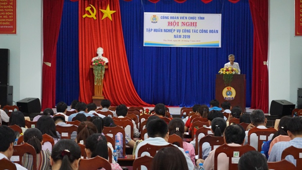 Công đoàn Viên chức tỉnh Tây Ninh: Tập huấn nghiệp vụ công tác công đoàn năm 2019