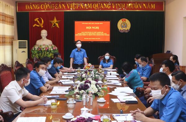 Công đoàn Viên chức tỉnh Hòa Bình tổ chức sơ kết công tác công đoàn 6 tháng đầu năm 2021