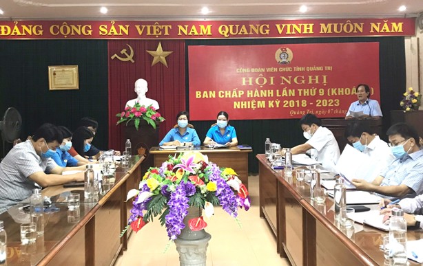 CĐVC tỉnh Quảng Trị: Hội nghị BCH lần thứ 9, nhiệm kỳ 2018-2023