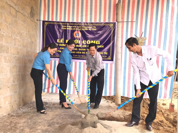 CĐVC tỉnh Quảng Trị: Khởi công xây dựng nhà “Mái ấm công đoàn” cho đoàn viên