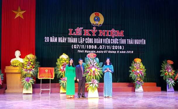 CĐVC tỉnh Thái Nguyên tổ chức lễ kỷ niệm 20 năm Ngày thành lập