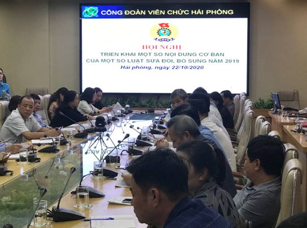 CĐVC Thành phố Hải Phòng tổ chức hội nghị tập huấn 2020