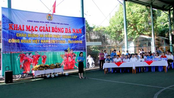 CĐVC Thành phố Hải Phòng tổ chức giao hữu giải bóng đá năm 2019