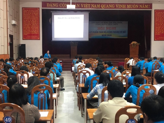 Công đoàn Viên chức tỉnh Bình Thuận tổ chức lớp tập huấn cán bộ công đoàn cơ sở năm 2020