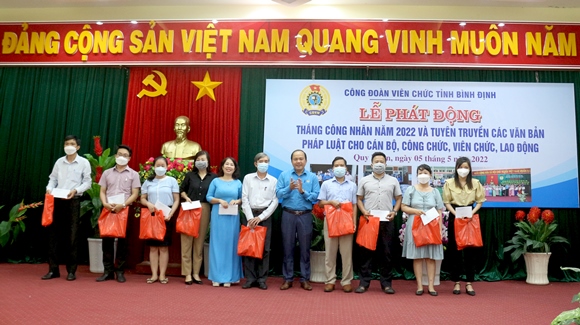 Công đoàn Viên chức tỉnh Bình Định: Phát động Tháng Công nhân năm 2022