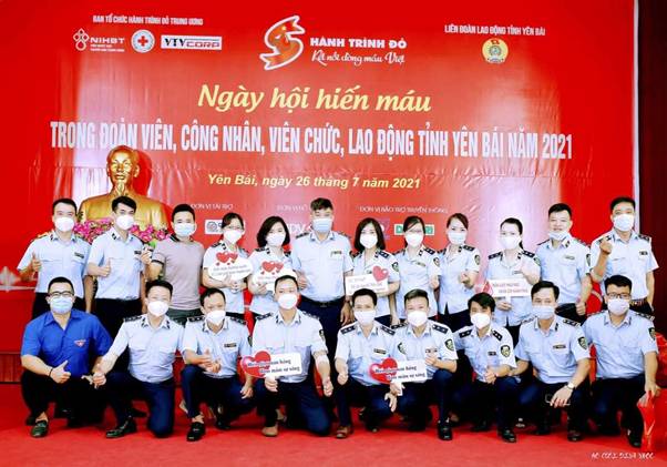 Công đoàn Viên chức tỉnh Yên Bái tham gia hiến máu tình nguyện mùa dịch bệnh Covid-19