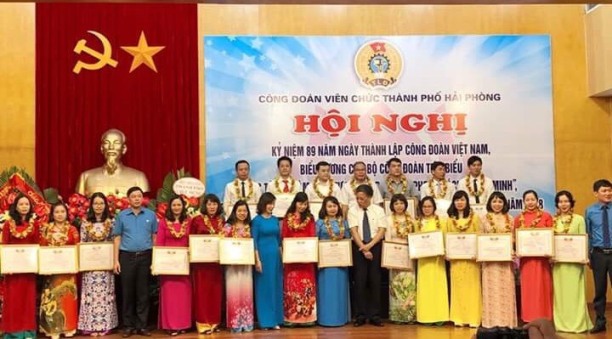 CĐVC thành phố Hải Phòng tổ chức Hội nghị kỷ niệm 89 năm Ngày thành lập Công đoàn Việt Nam