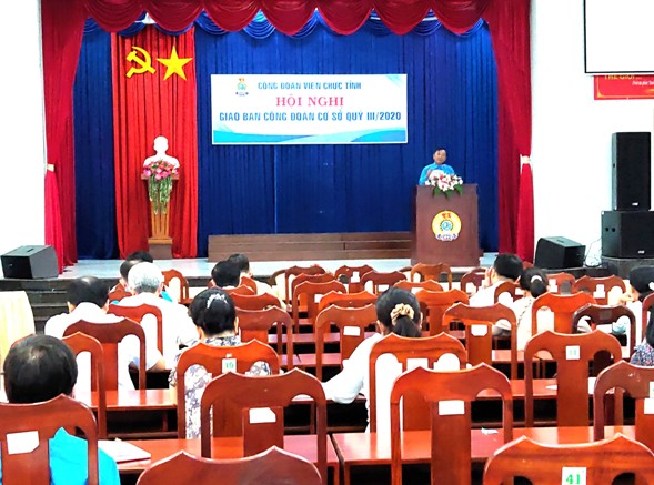 Công đoàn Viên chức tỉnh Tây Ninh: Giao ban công đoàn cơ sở quý III năm 2020