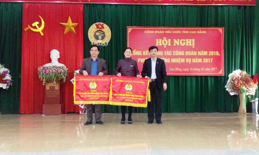 CĐVC tỉnh Cao Bằng Hội nghị tổng kết hoạt động công đoàn năm 2016