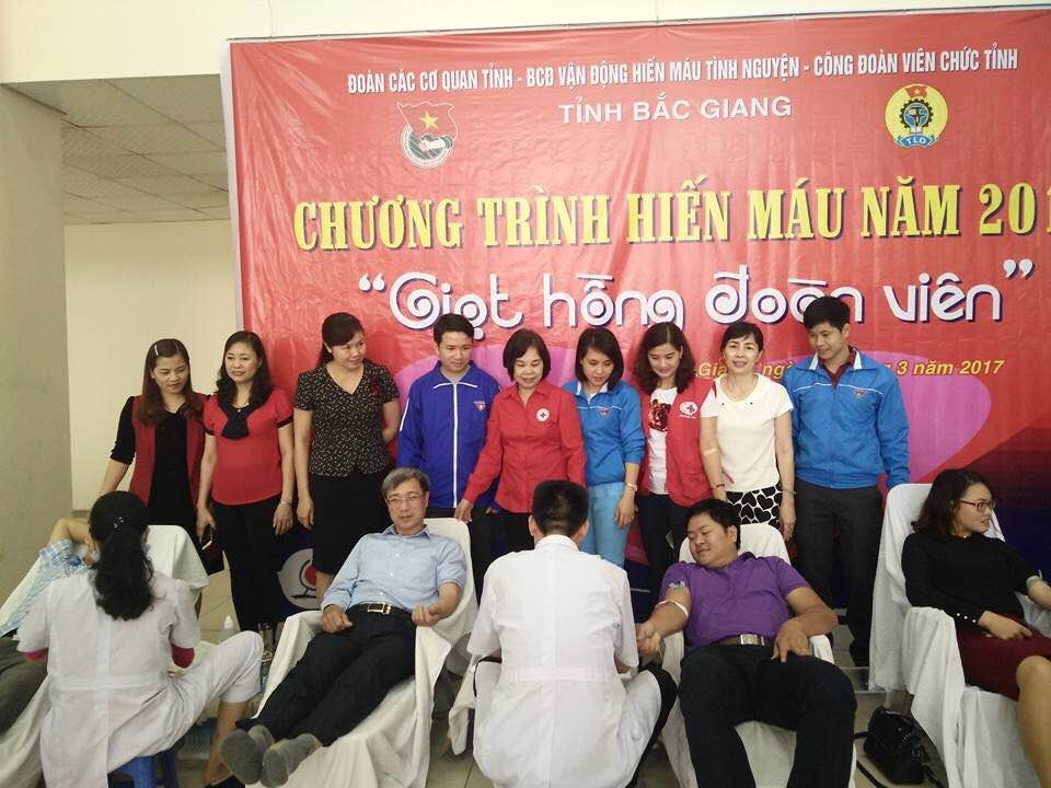 CĐVC tỉnh Bắc Giang tích cực vận động hiến máu tình nguyện