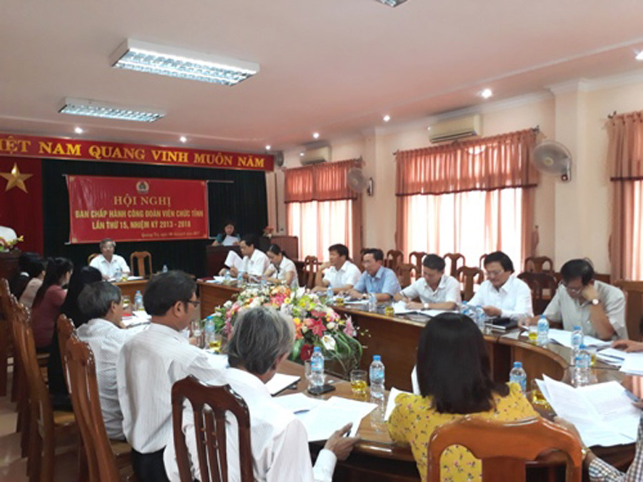 CĐVC tỉnh Quảng Trị tổ chức Hội nghị BCH lần thứ 15, nhiệm kỳ 2013 – 2018