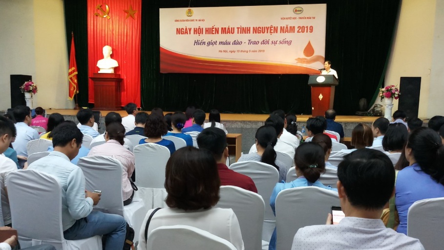 CĐVC Hà Nội phối hợp tổ chức “Ngày hội hiến máu tình nguyện” năm 2019