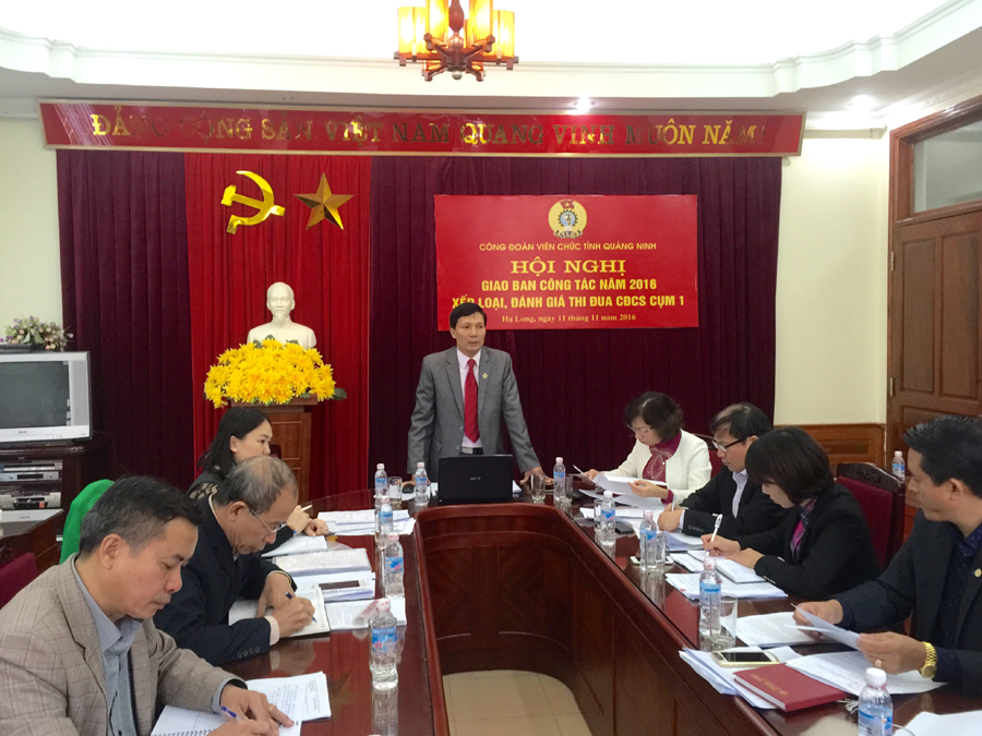 CĐVC tỉnh Quảng Ninh đã tổ chức Hội nghị giao ban các công đoàn cơ sở