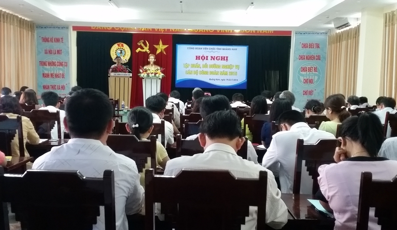 Công đoàn Viên chức tỉnh Quảng Nam tổ chức tập huấn bồi dưỡng nghiệp vụ