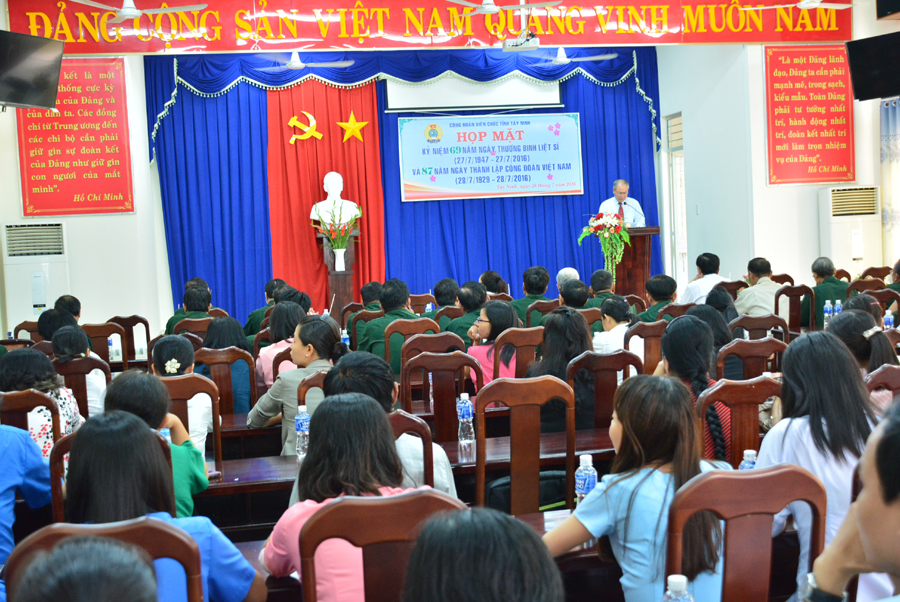 Công đoàn Viên chức tỉnh Tây Ninh tổ chức kỷ niệm 87 năm ngày thành lập Công đoàn Việt Nam