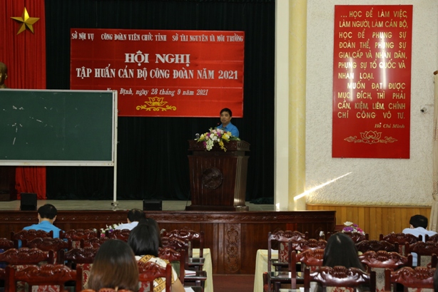 Công đoàn Viên chức tỉnh Nam Định tổ chức tập huấn cán bộ công đoàn năm 2021