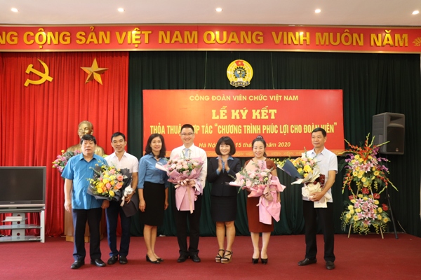 Công đoàn Viên chức Việt Nam - Tổ chức Lễ ký kết thỏa thuận hợp tác “Chương trình vì phúc lợi đoàn viên” với 04 đối tác