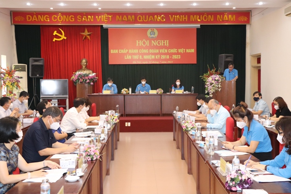 Công đoàn Viên chức Việt Nam tổ chức Hội nghị Ban Chấp hành lần thứ Tám, nhiệm kỳ 2018 - 2023