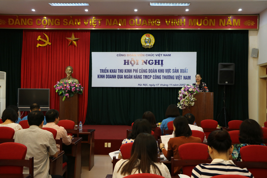 Triển khai thu kinh phí công đoàn khu vực sản xuất kinh doanh qua ngân hàng TMCP Công thương Việt Nam