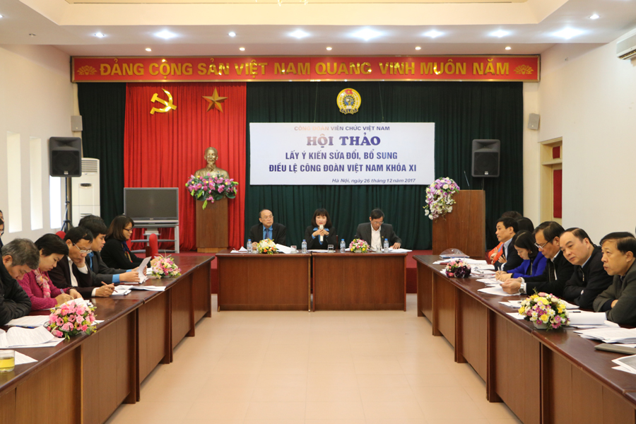 Hội thảo lấy ý kiến sửa đổi, bổ sung Điều lệ Công đoàn Việt Nam khóa XI