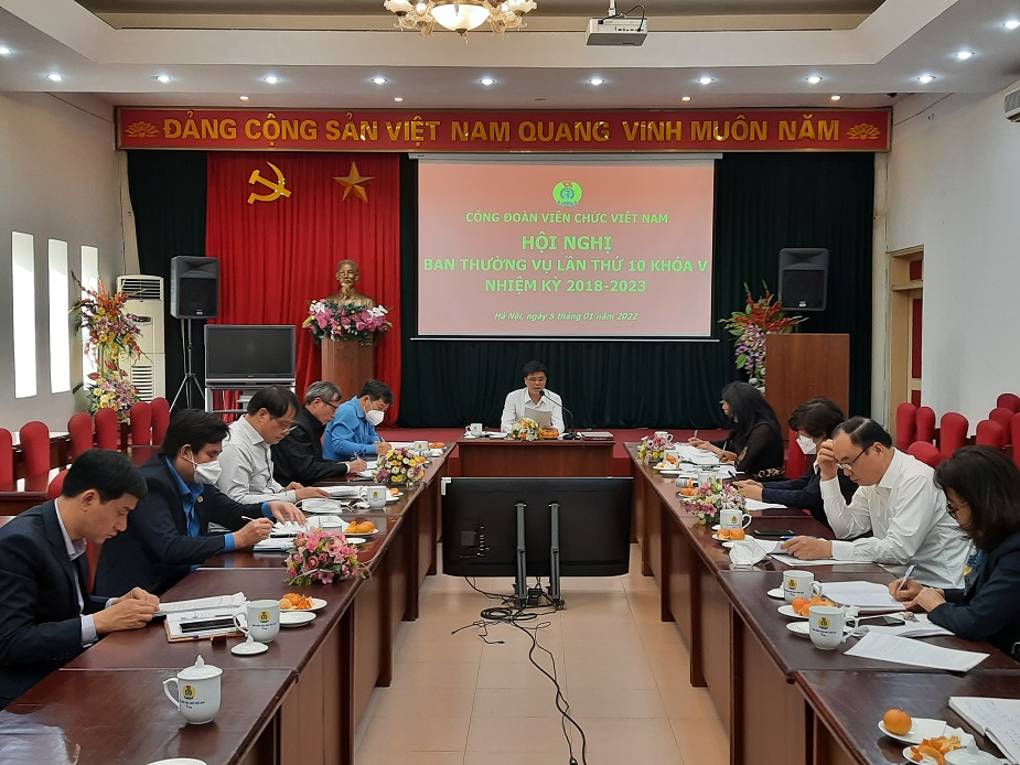 Hội nghị Ban Thường vụ Công đoàn Viên chức Việt Nam lần...